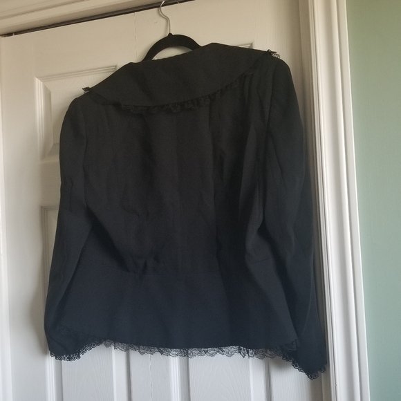 Escada Blazer Jacket with Lace Trim - Picture 2 of 7